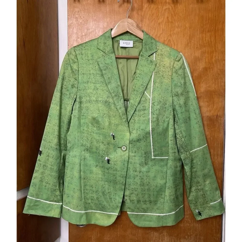 AKRIS Punto Soccer Field Blazer Football World Cup Women’s SZ US 12 $1490